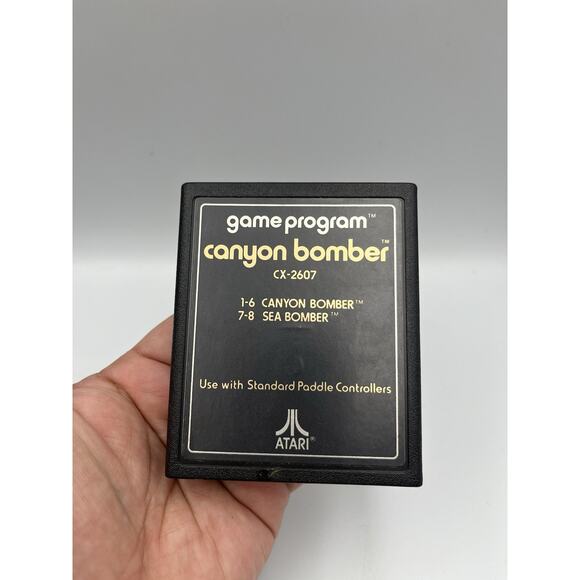 Canyon Bomber (Atari 2600, 1978) Game Cartridge Only Tested Cleaned CX2607 - Picture 1 of 4